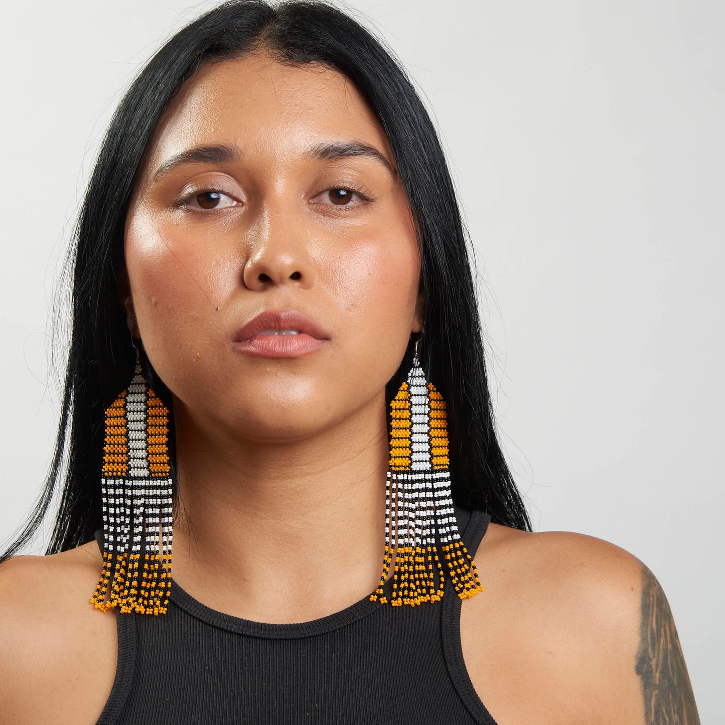 Brinco Artesanal de Miçanga Povo Kayapó