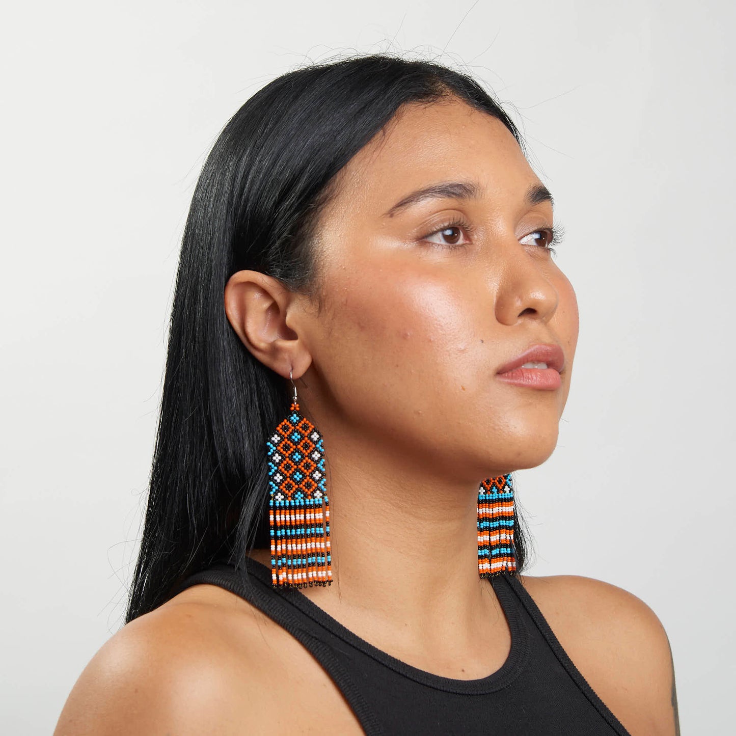 Brinco Artesanal de Miçanga Povo Kayapó