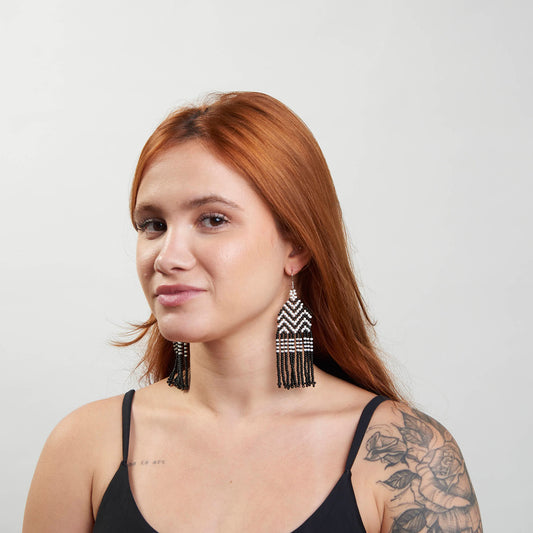 Brinco Artesanal de Miçanga Povo Kayapó