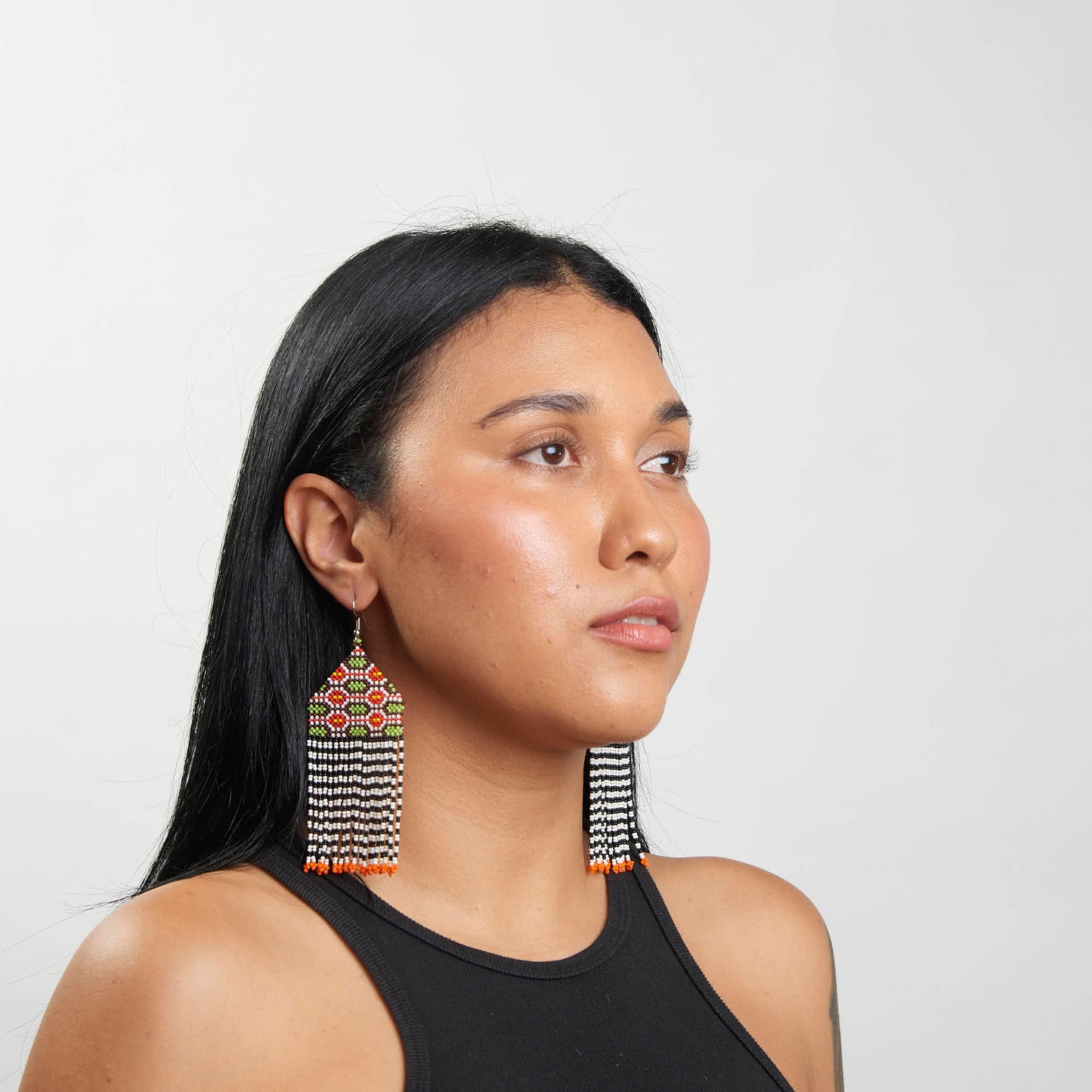 Brinco Artesanal de Miçanga Povo Kayapó