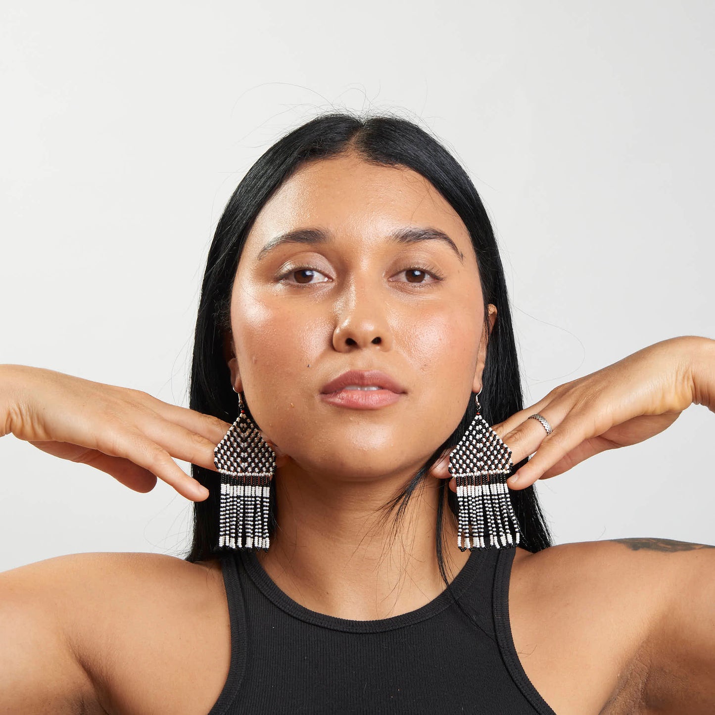 Brinco Artesanal de Miçanga Povo Kayapó