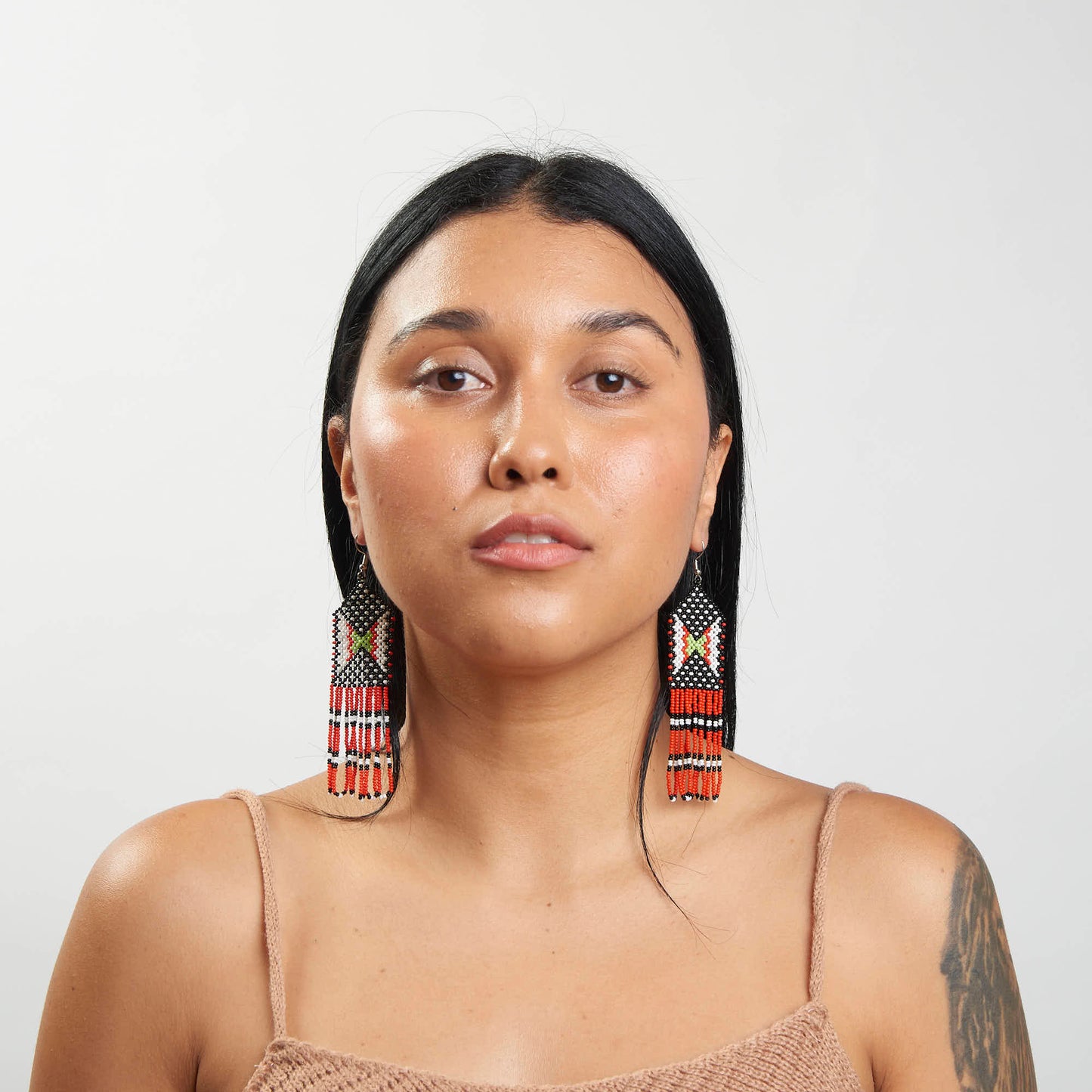 Brinco Artesanal de Miçanga Povo Kayapó