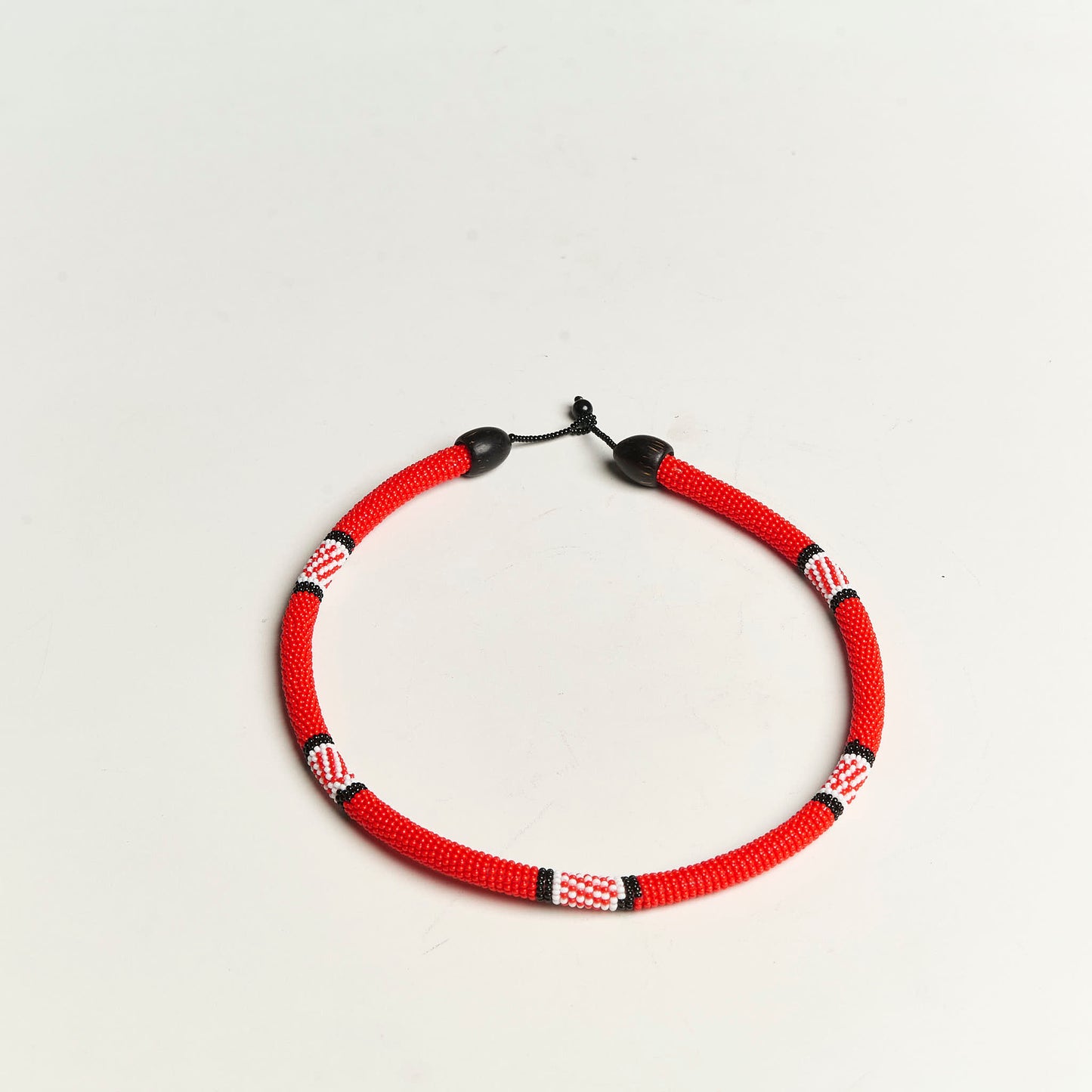 Colar de Miçanga Cobra Coral Povo Kalapalo