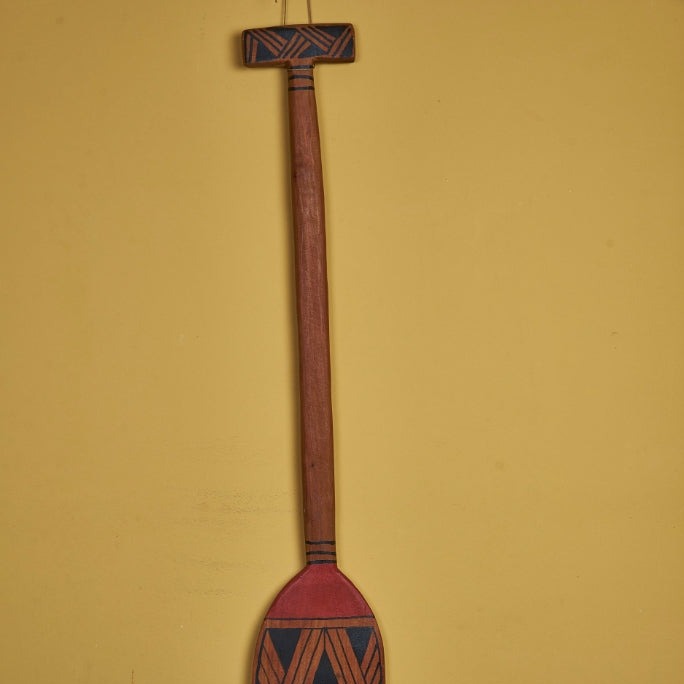 Remo Decorativo de Madeira Kamayurá