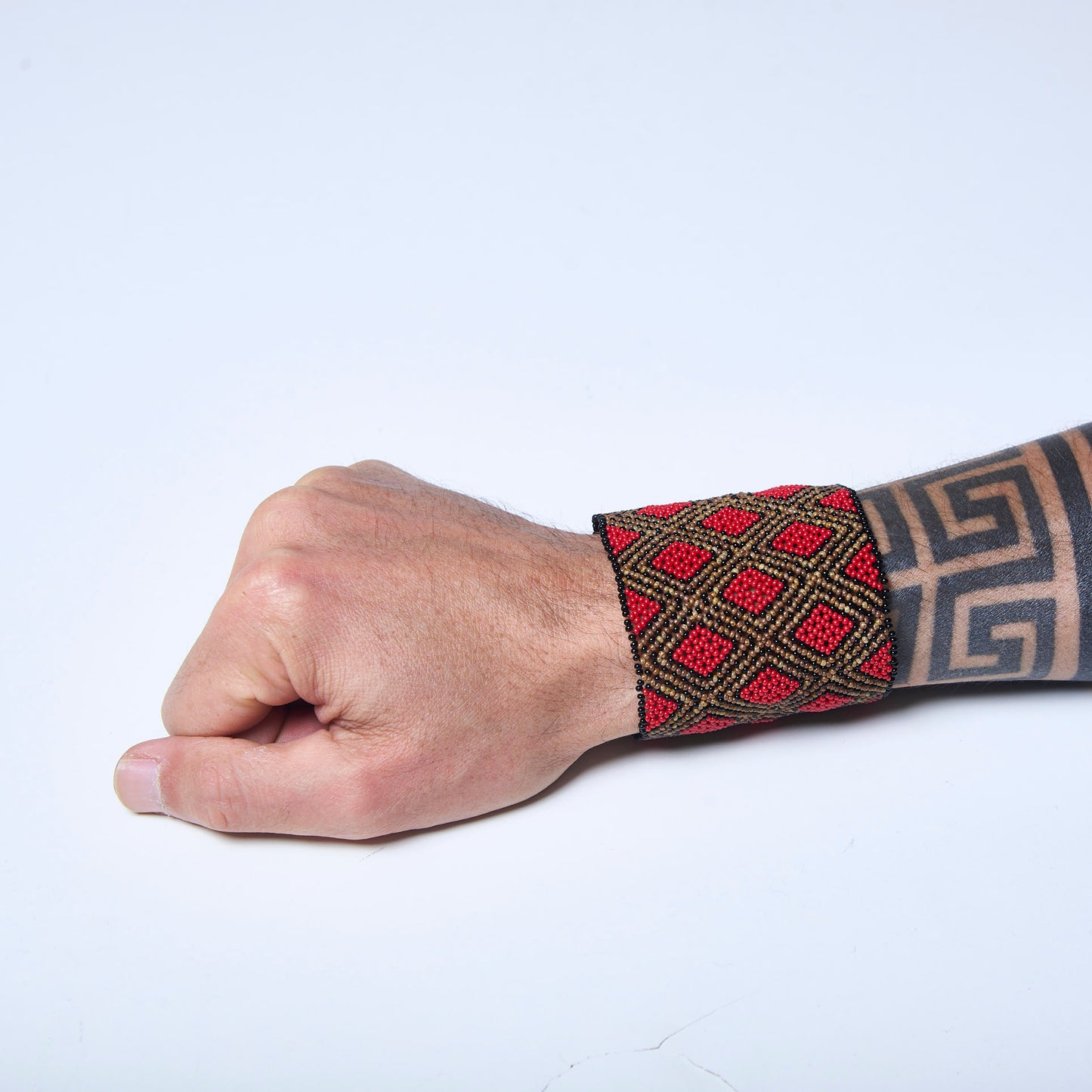 Pulseira de Miçanga fio Elástico Povo Waura