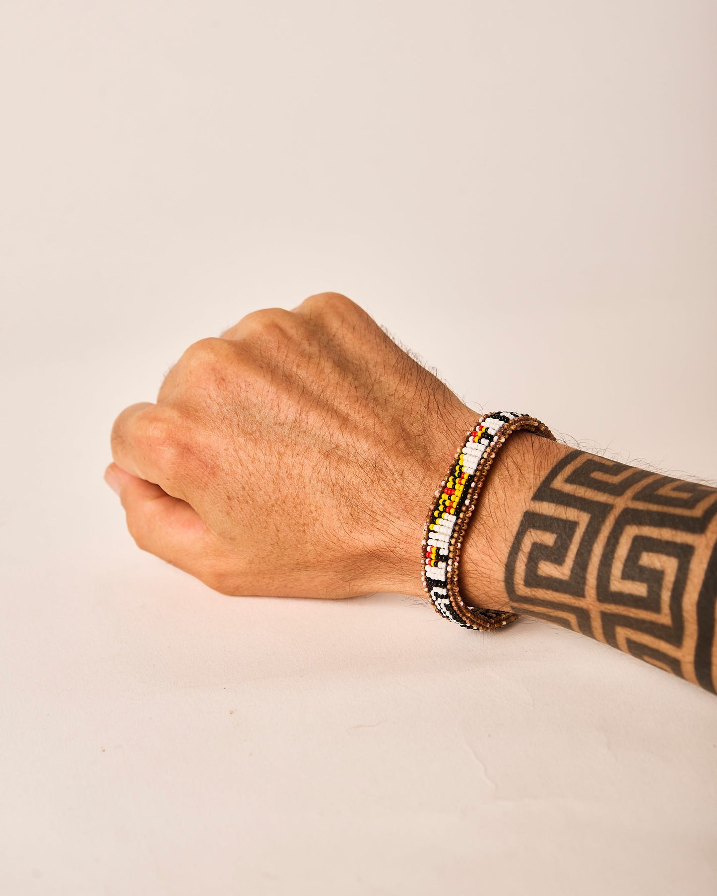 Pulseira de Miçanga Fio Elástico Povo Waura