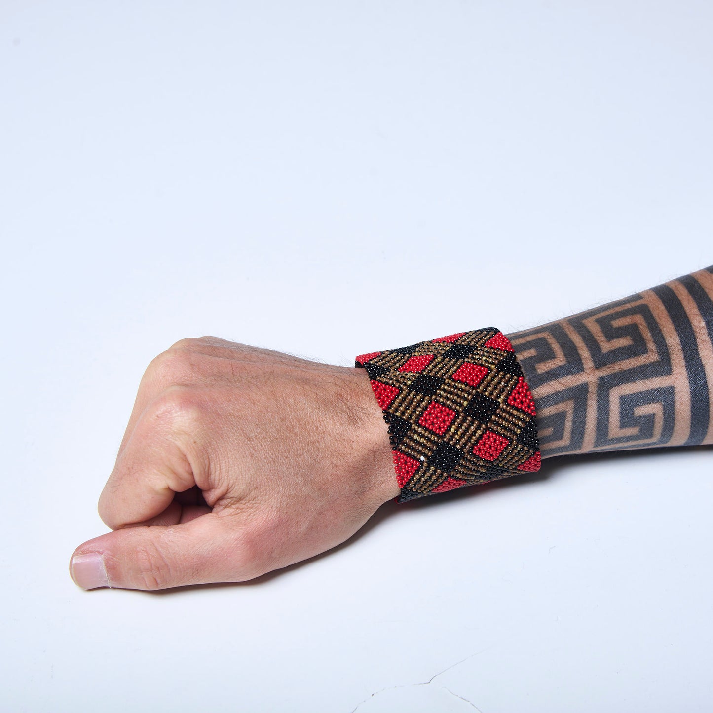 Pulseira de Miçanga fio Elástico Povo Waura