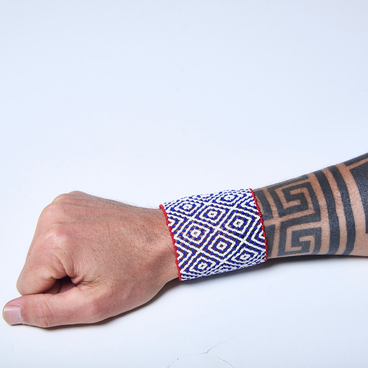 Pulseira de Miçanga fio Elástico Povo Waura