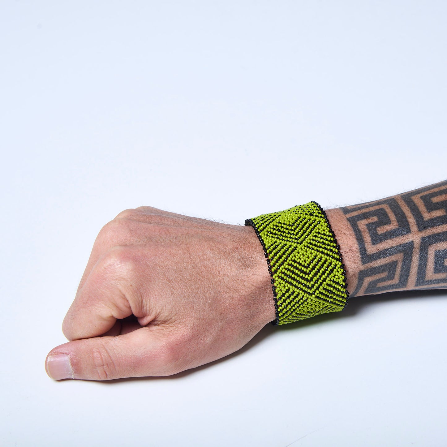 Pulseira de Miçanga fio Elástico Povo Waura