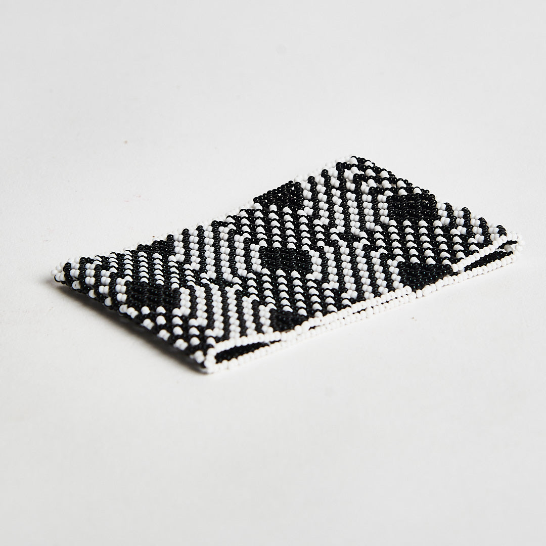 Pulseira de Miçanga Preta e Branca Kayapó