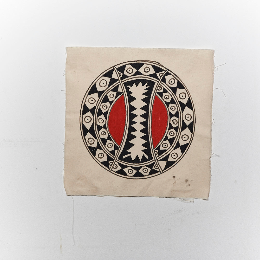 Pintura Grafismo em Tela Povo Kuikuro