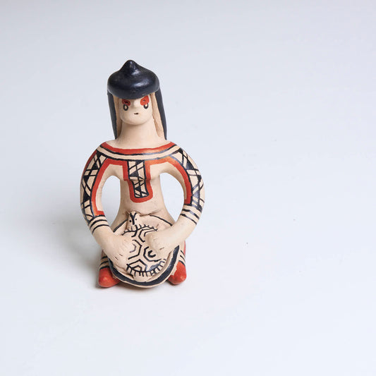 Boneca de cerâmica Ritxoko Povo Karajá