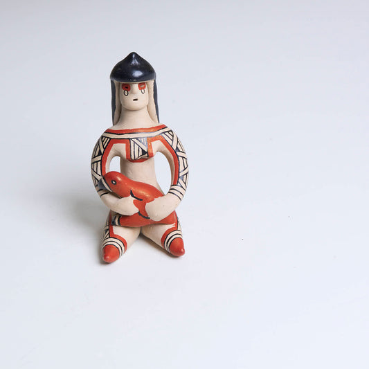 Boneca de cerâmica Ritxoko Povo Karajá