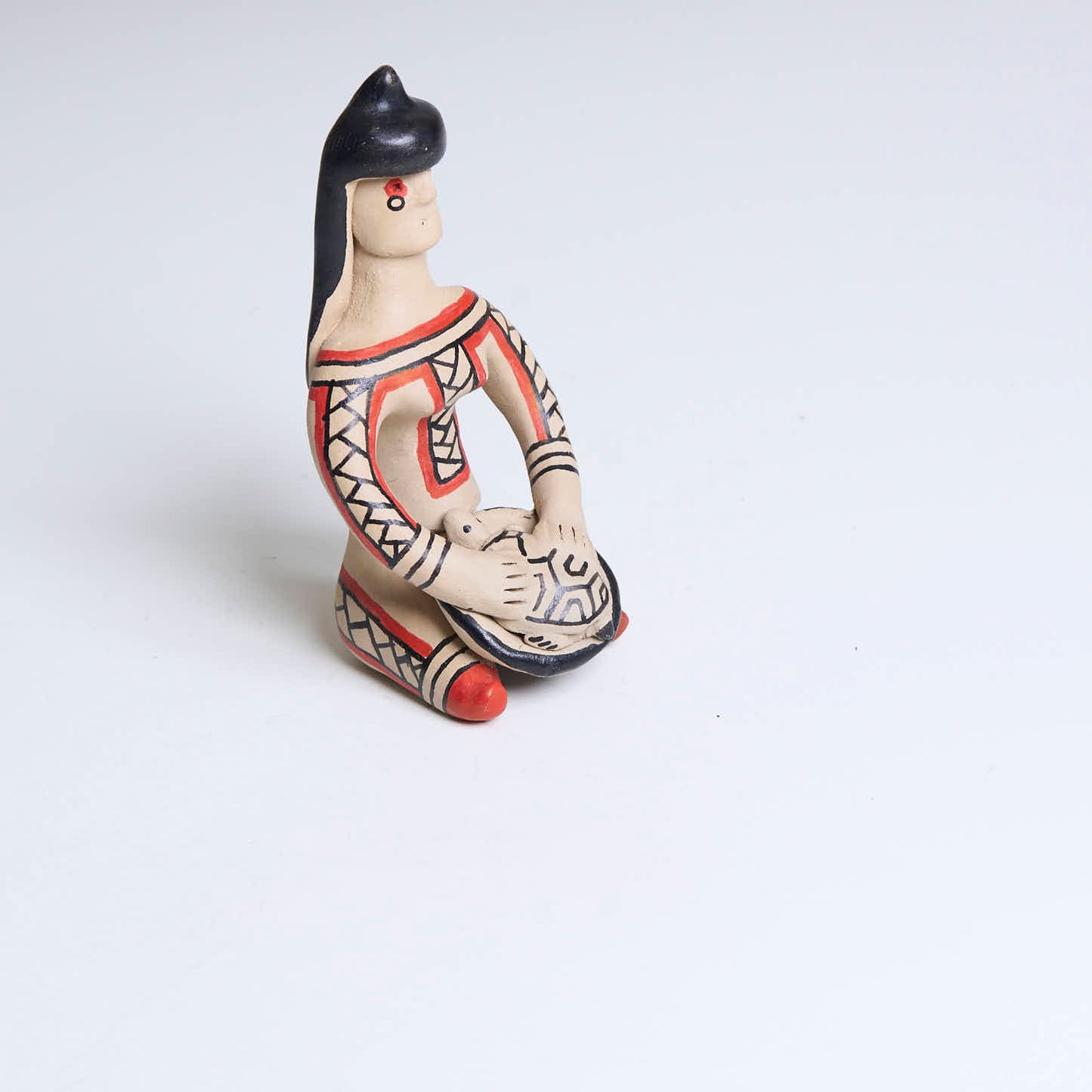 Boneca de cerâmica Ritxoko Povo Karajá