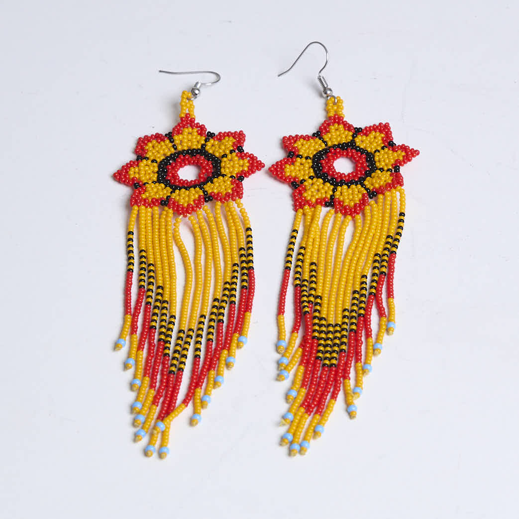 Brinco Artesanal de Miçanga Povo Kanela