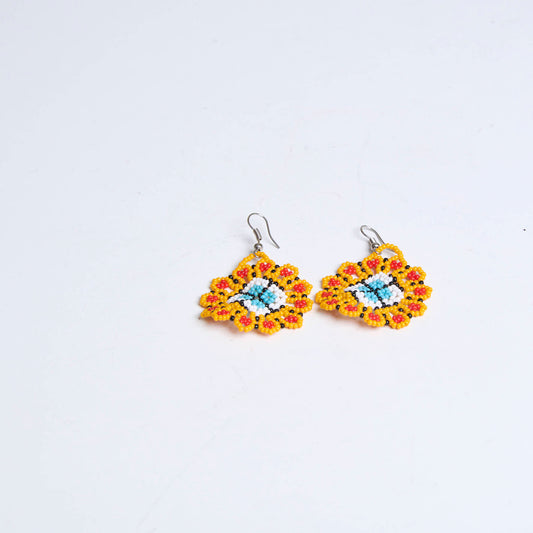 Brinco Artesanal de Miçanga Povo Kanela