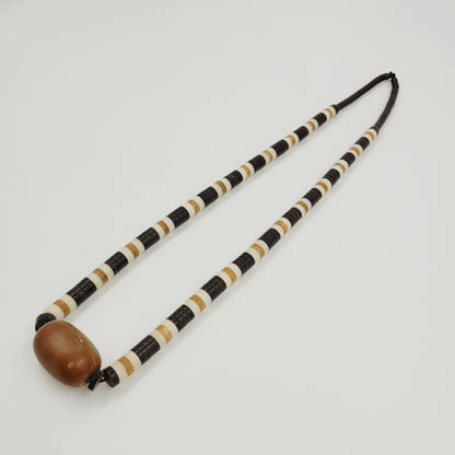 Colar de Tucumã Inajá e Jarina Marfim Vegetal Povo Apurinã