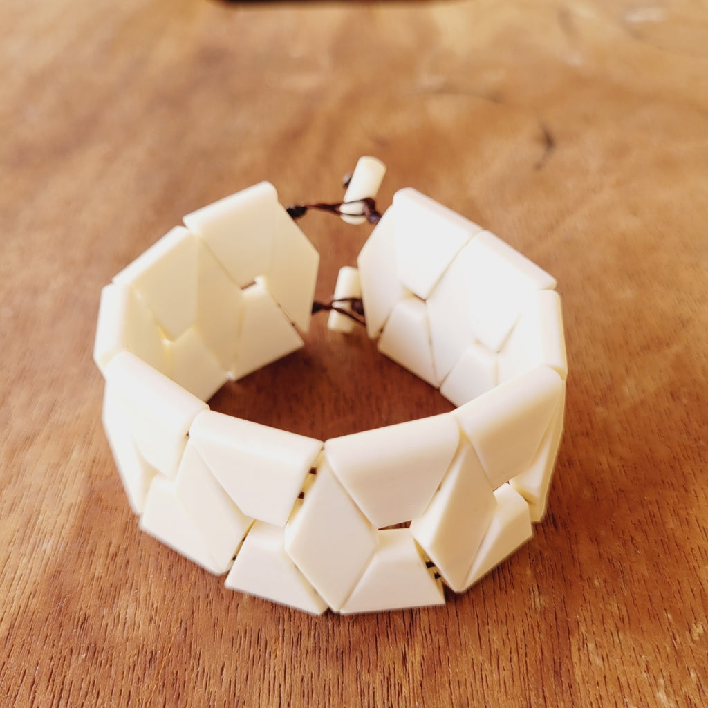 Pulseira Indígena Branca Povo Xakriabá