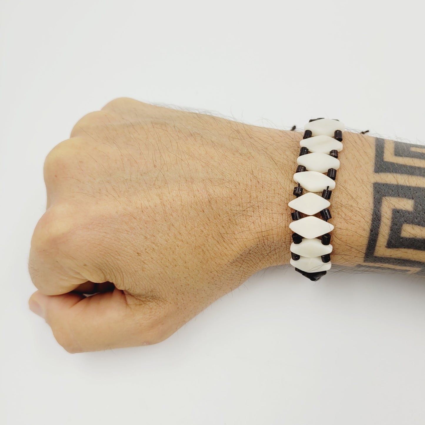 Pulseira de Jarina Marfim Vegetal  e Tucum Povo Apurinã