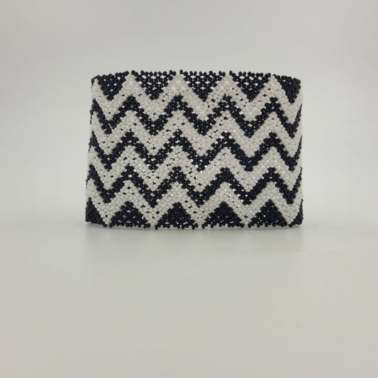 Pulseira de Miçanga Preto e Branco Waura