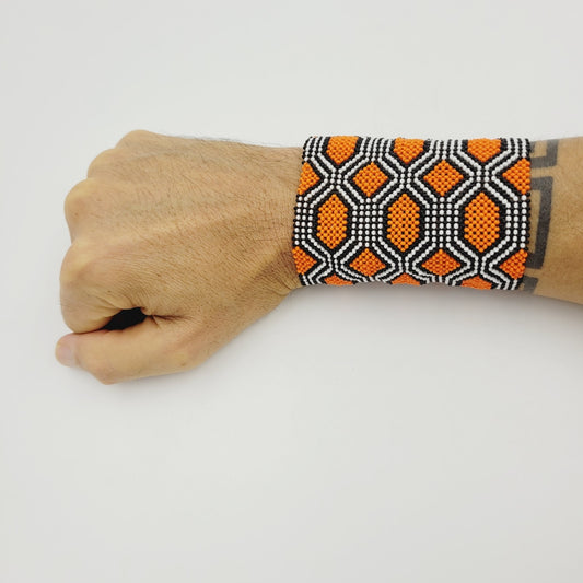 Pulseira de Miçanga de Vidro Indígena Kayapó