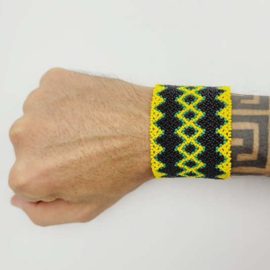 Pulseira Kayapó Feito de Miçanga de Vidro