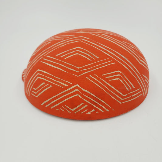 Cuia Laranja Decorativa Artesanal