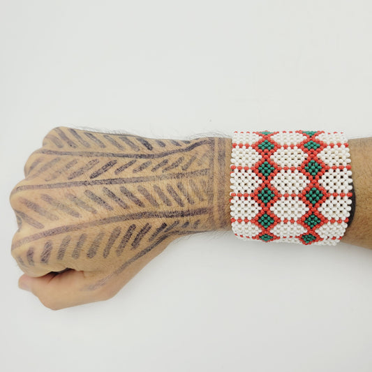 Pulseira de Miçanga  Indígena Povo Kayapó