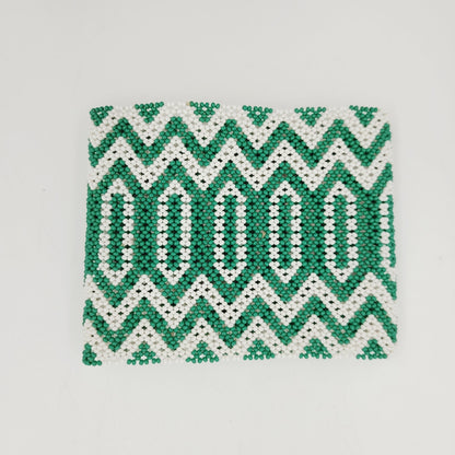 Pulseira Verde e Branco Kayapó