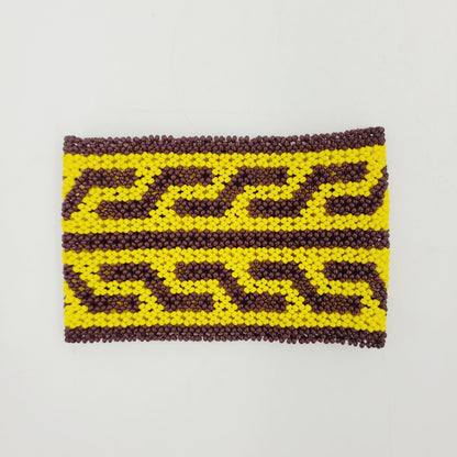 Pulseira indígena de Miçanga Amarela