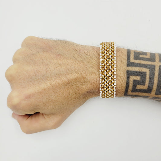 Pulseira de Miçanga Fina Artesanal Indígena
