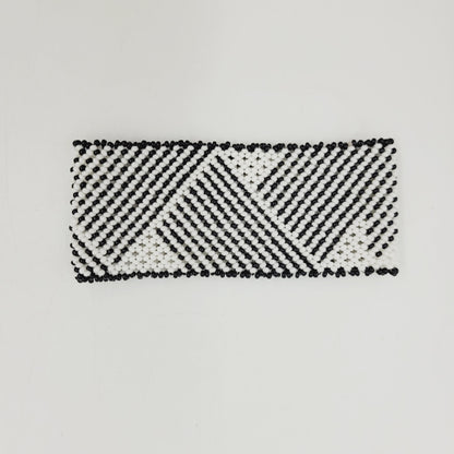 Pulseira Preto e Branco Miçanga Waura