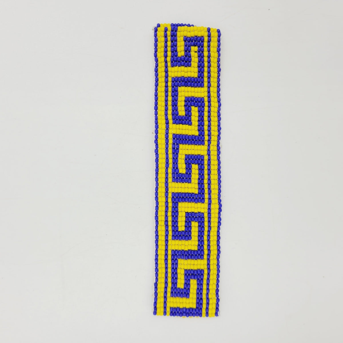 Pulseira de Miçanga Amarela e Azul  Ajustável Wayana