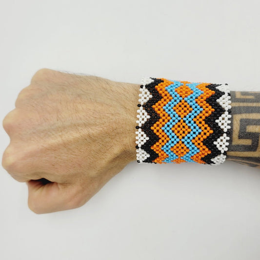 Pulseira Indígena de Miçanga Kayapó