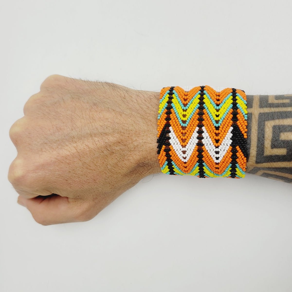 Pulseira Indígena de Miçanga Kayapó