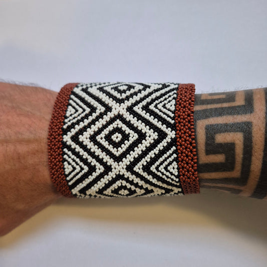 Pulseira de Miçanga fio Elástico Povo Waura