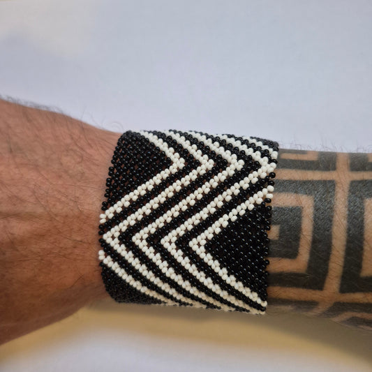 Pulseira de Miçanga fio Elástico Povo Waura