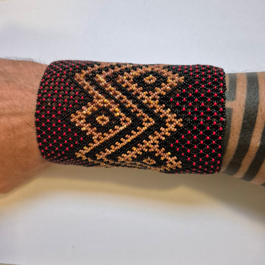 Pulseira de Miçanga fio Elástico Povo Waura