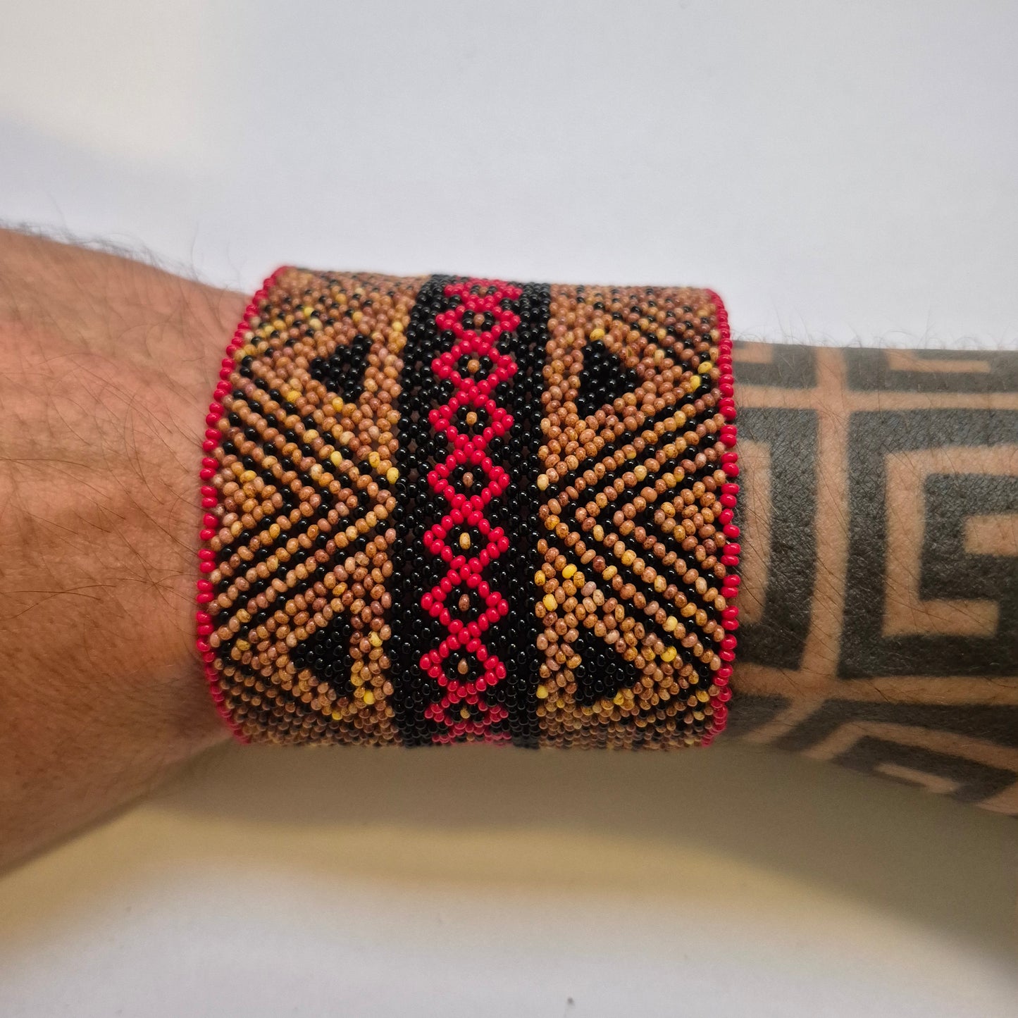 Pulseira de Miçanga fio Elástico Povo Waura