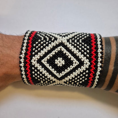 Pulseira de Miçanga fio Elástico Povo Waura