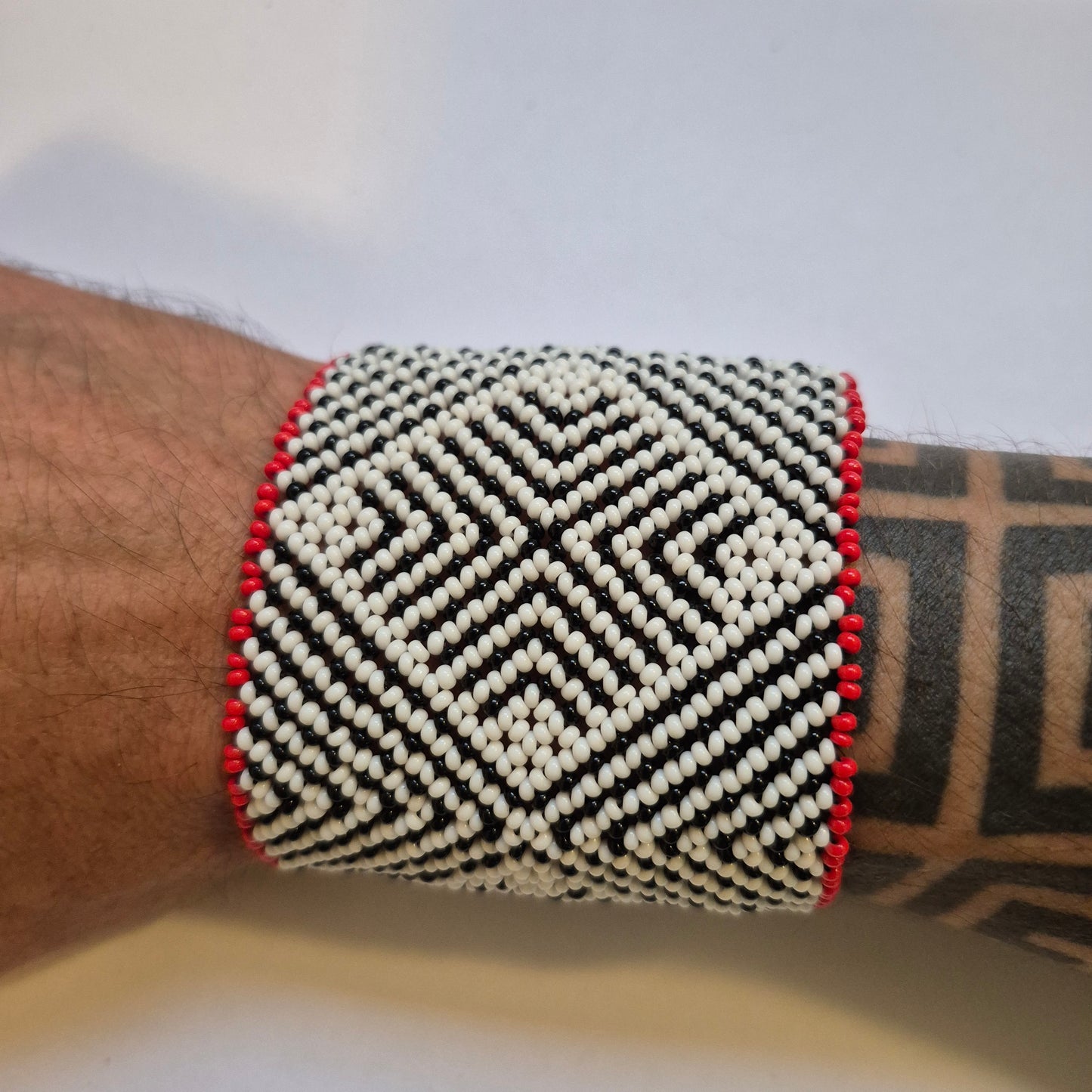 Pulseira de Miçanga fio Elástico Povo Waura