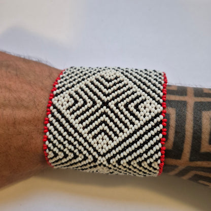 Pulseira de Miçanga fio Elástico Povo Waura