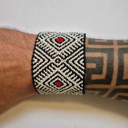 Pulseira de Miçanga fio Elástico Povo Waura