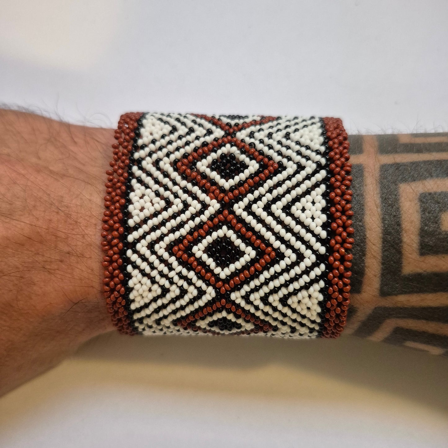 Pulseira de Miçanga fio Elástico Povo Waura