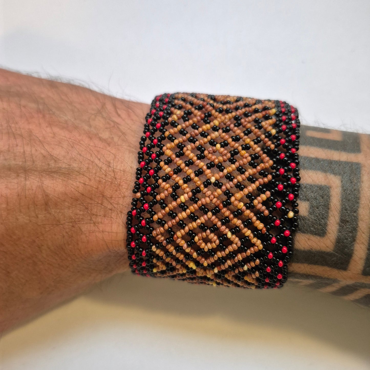 Pulseira de Miçanga fio Elástico Povo Waura