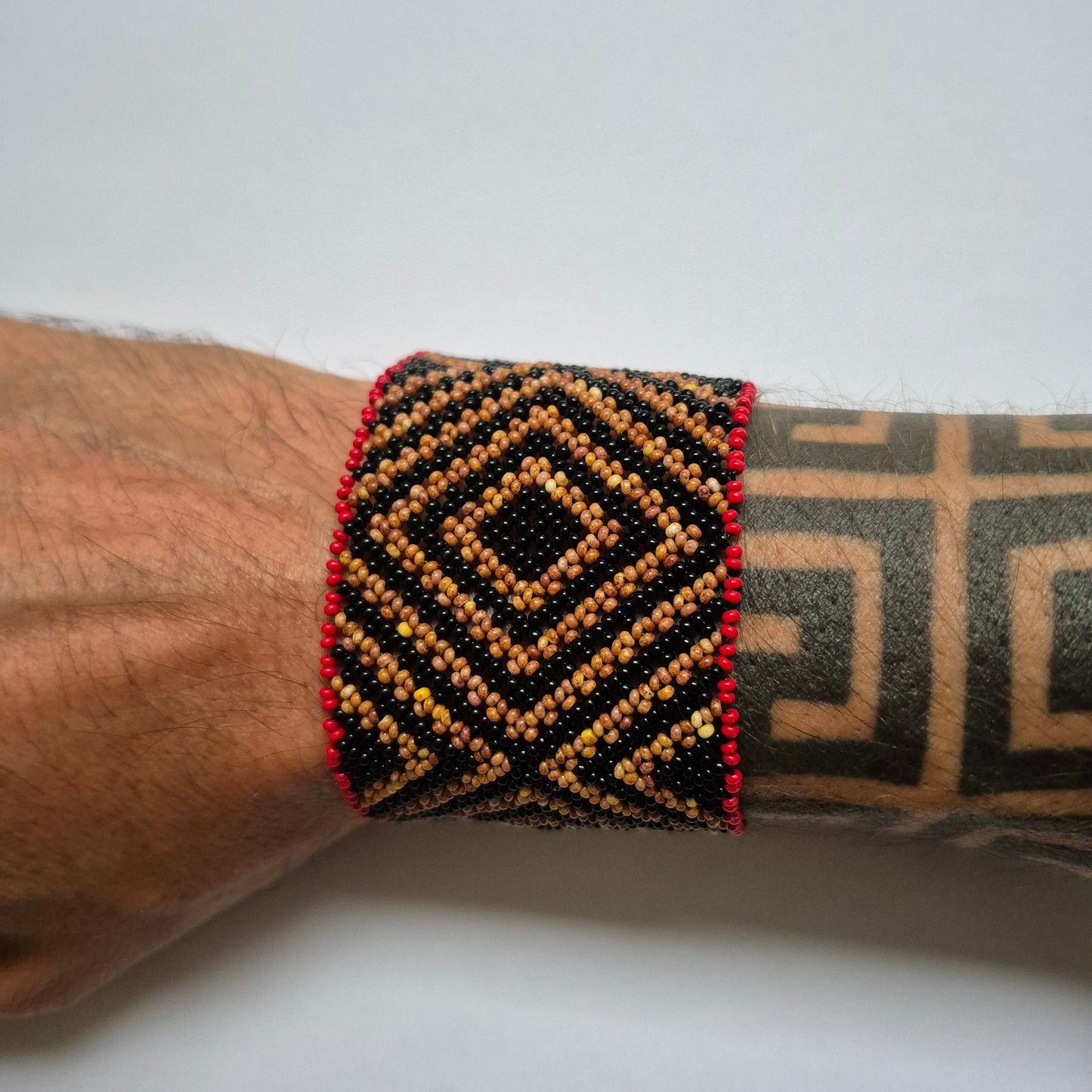 Pulseira de Miçanga fio Elástico Povo Waura