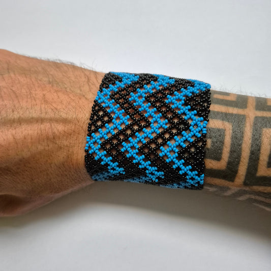 Pulseira de Miçanga fio Elástico Povo Waura