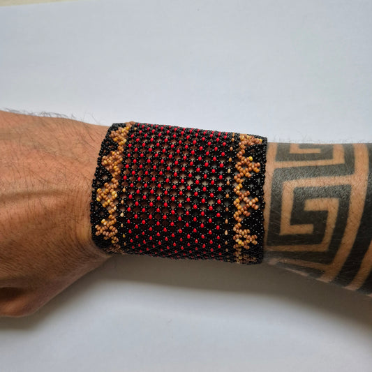 Pulseira de Miçanga fio Elástico Povo Waura