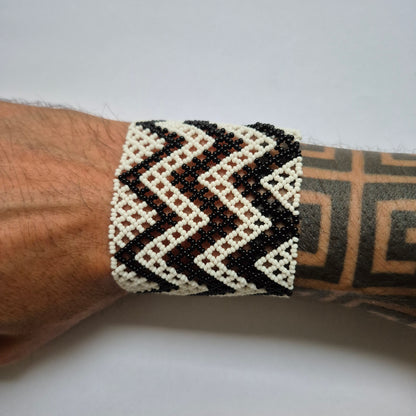 Pulseira de Miçanga fio Elástico Povo Waura