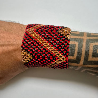 Pulseira de Miçanga fio Elástico Povo Waura
